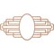 Ekena Millwork Elizabeth Wood Fretwork Pierced Ceiling Medallion, Cherry, 16"W x 8"H x 4 3/8"IW x 7 5/8"IH x 1/4"T CMWP16X08X0250EBCH - alternate 4